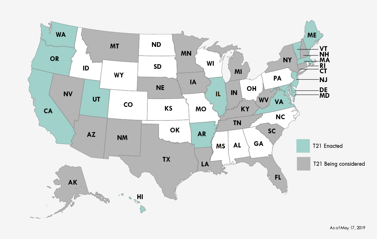 OUR SUPPORT FOR T21 LAWS • Juul Labs